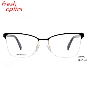 Latest titanium stainless eyewear glasses german CE eyeglasses spectacle frame optical frames