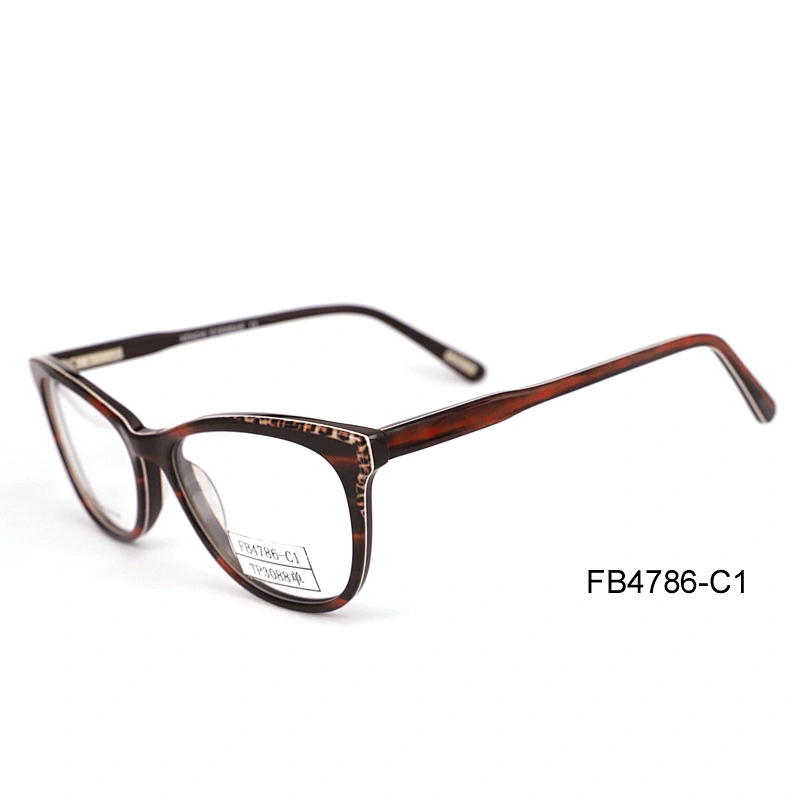 FB4786 Acetate lamination stripe color fashionable euramerican optical frames women style