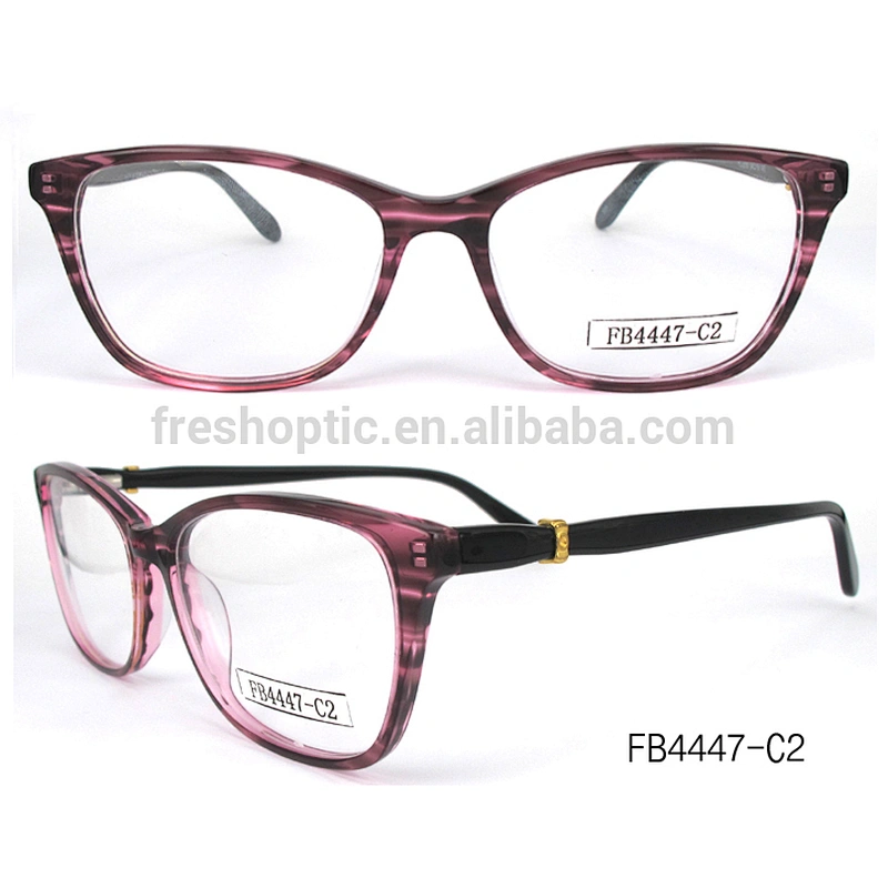 FB4447 cheap designer demi eyeglass frames acetate frame china eye glass manufacturer