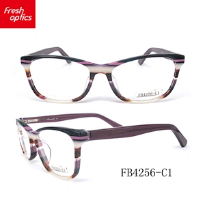 FB4256 hand polished optical glasses high fashion eyeglass acetate eyeglasses frame wholesale