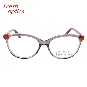 FB4754 Newest stocks optical frame low price with low moq acetate frame