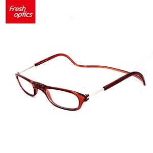 Top sale special 360 degree rotating pc frame reading glasses bright red glasses frames
