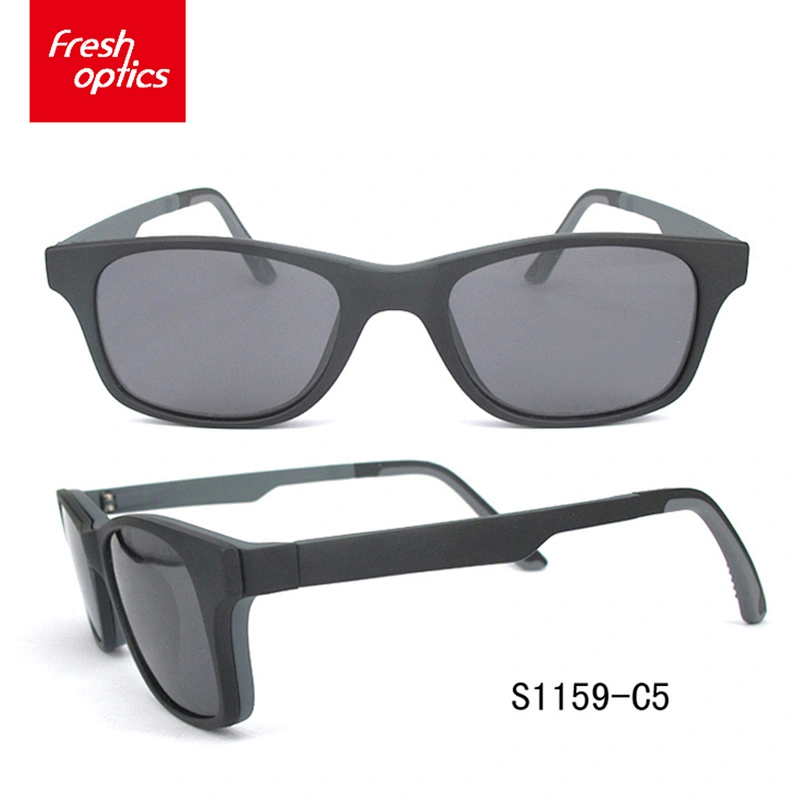 S1159 Hot selling reading sunglasses optical frames with clip on
