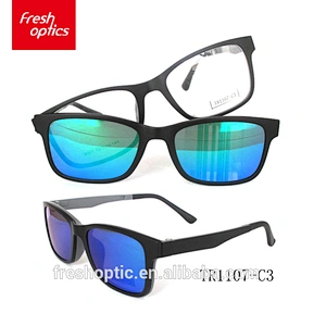 TR1107 Classic sun glasses sunglasses blue TR90 magnetic clip on sun glasses polarized