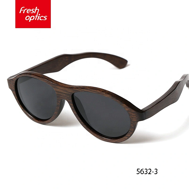 JK5632 Colored Lenses Wooden Bamboo Sunglasses, Italian Wood Sunglasses