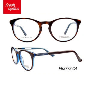 FB3772 Temple Decoration Acetate Latest Optical Frames