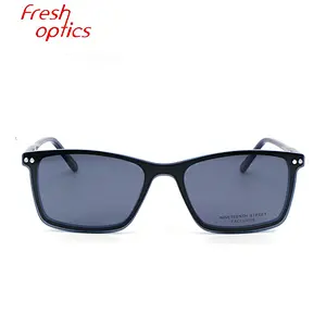 New acetate magnetic clip on polarized UV400 sunglasses