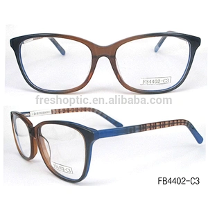 FB4402 Fashion acetate optical frame hand polished eyewear glasses