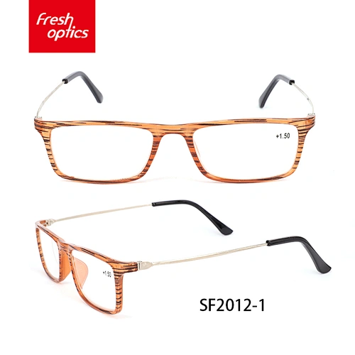 SF2012 Factory Direct Plastic Half Rim Fashion Reading Glasses For Men