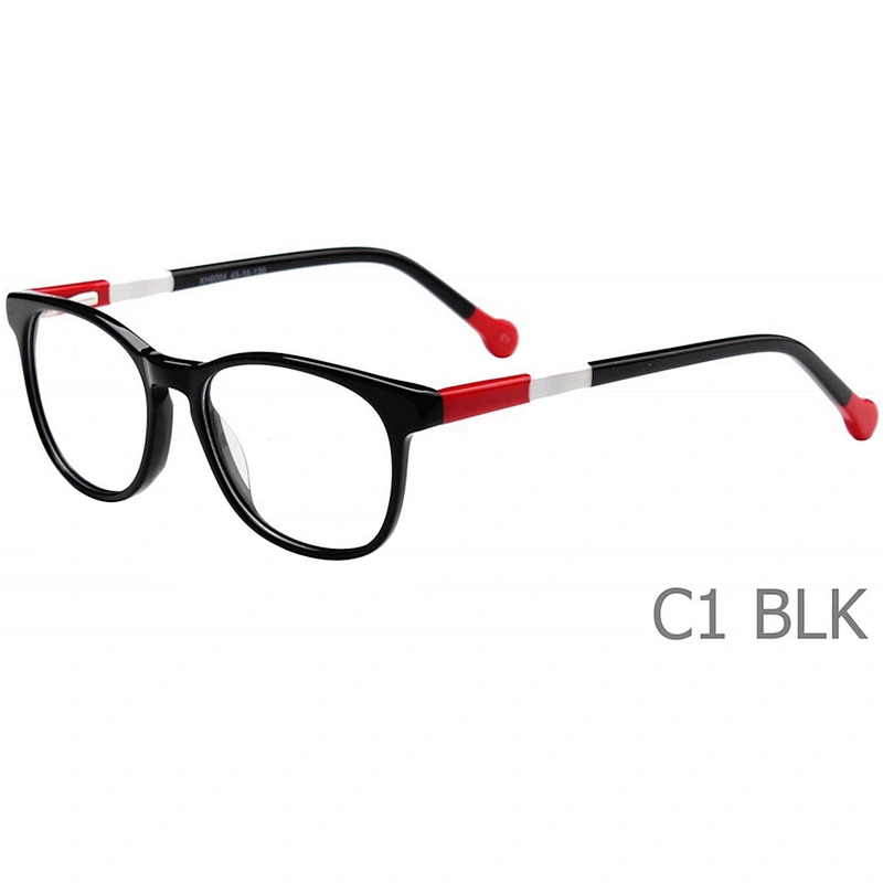 2020 popular round pink acetate optical eyeglasses frames for kids