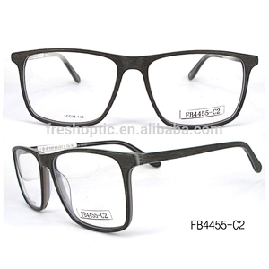 FB4455 hand polished optical glasses acetate wooden eyeglasses frame wholesale