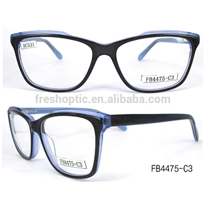 FB4475 cheap prescription glasses frames low Price optics eyewear acetate eyeglasses in wenzhou