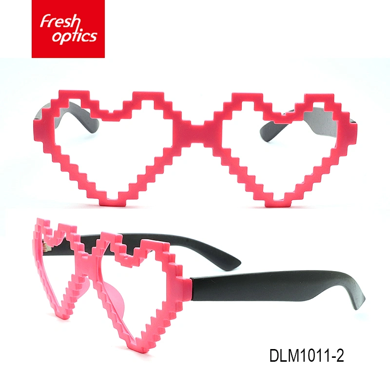 DLM1011 Wholesale high quality heart shaped plastic sunglasses ladies sunglasses
