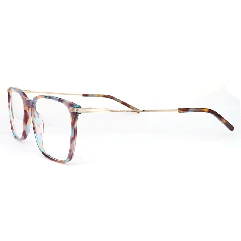 FB5525 Simple and generous spectacle frames special metal temple nice acetate eyeglasses
