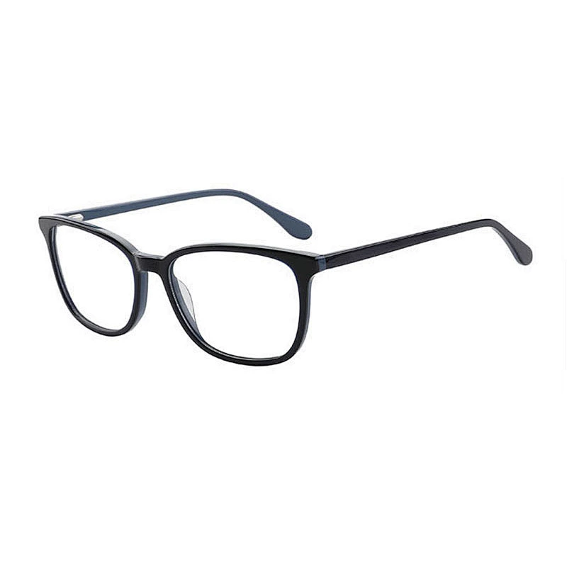 LG078 Young Fashion Stripe Design Square Acetate Eyeglass Frame Ready goods
