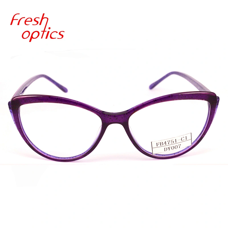 FB4751 Acetate frame optical eyeglass stocks low price eyewear ready goods