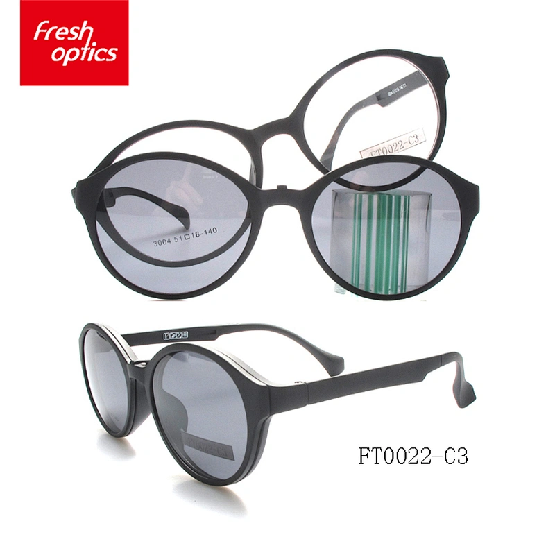 Stock goods TR90 clip on sunglasses polarized lenses