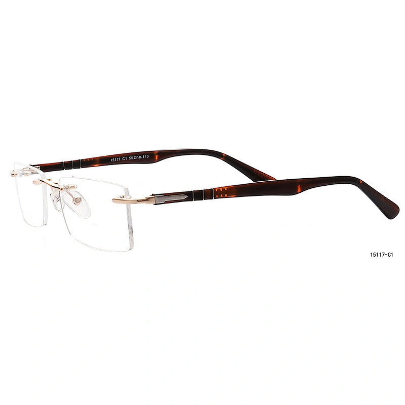 china hot sale latest rimless frames glasses optical eyeglasses frame