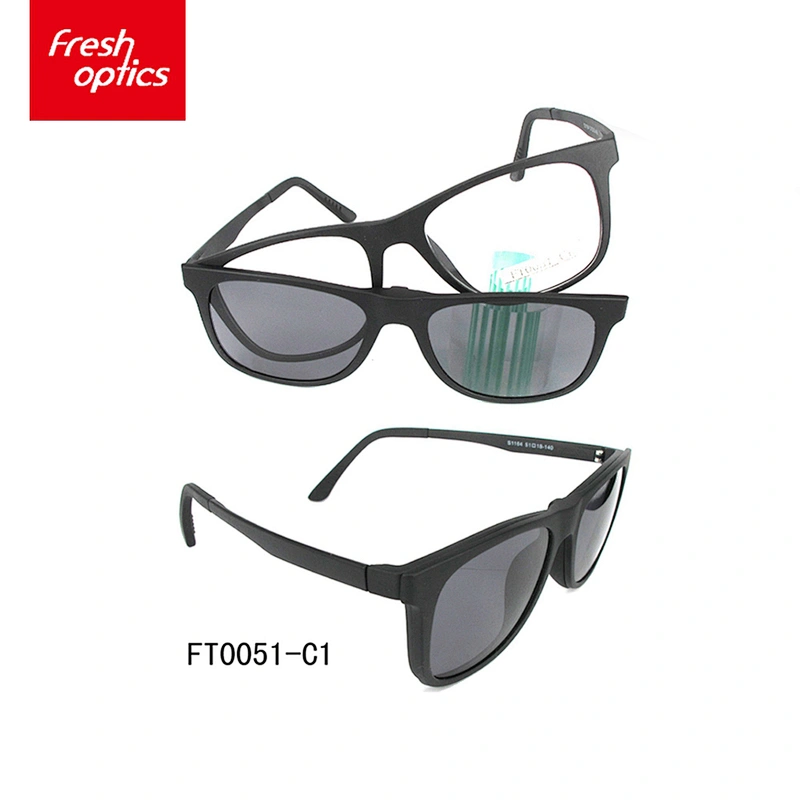 FT0051 Promotional Luxury Ultem Clip On Sunglasses Designer