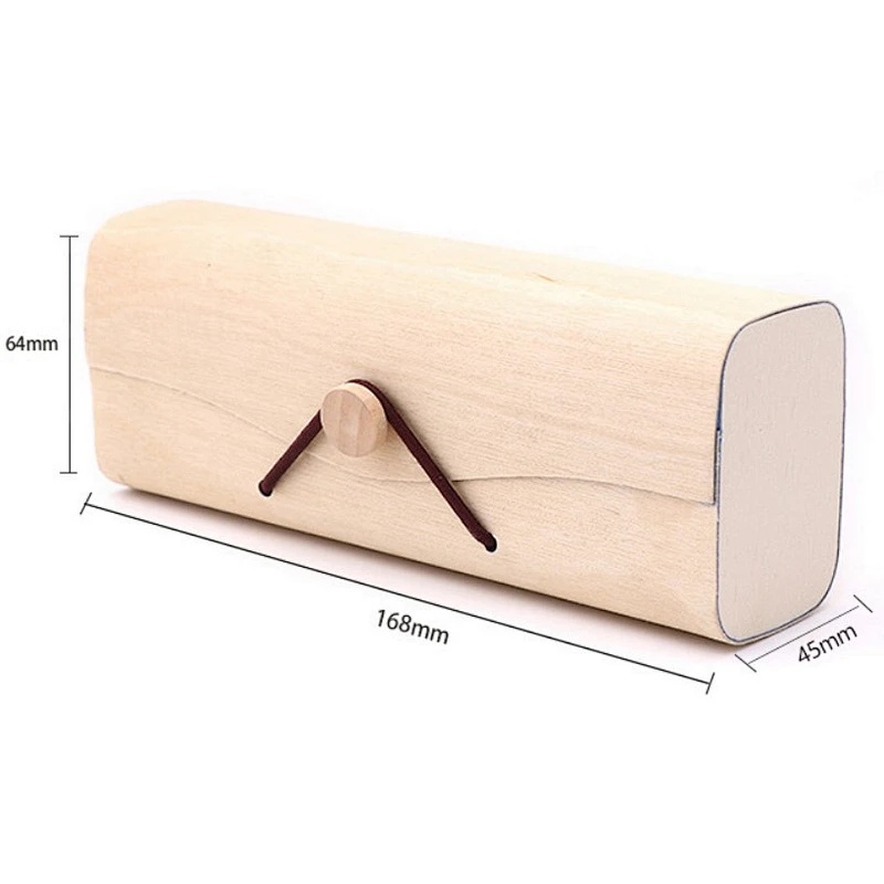 High quality bamboo wood sunglasses case glasses box custom logo
