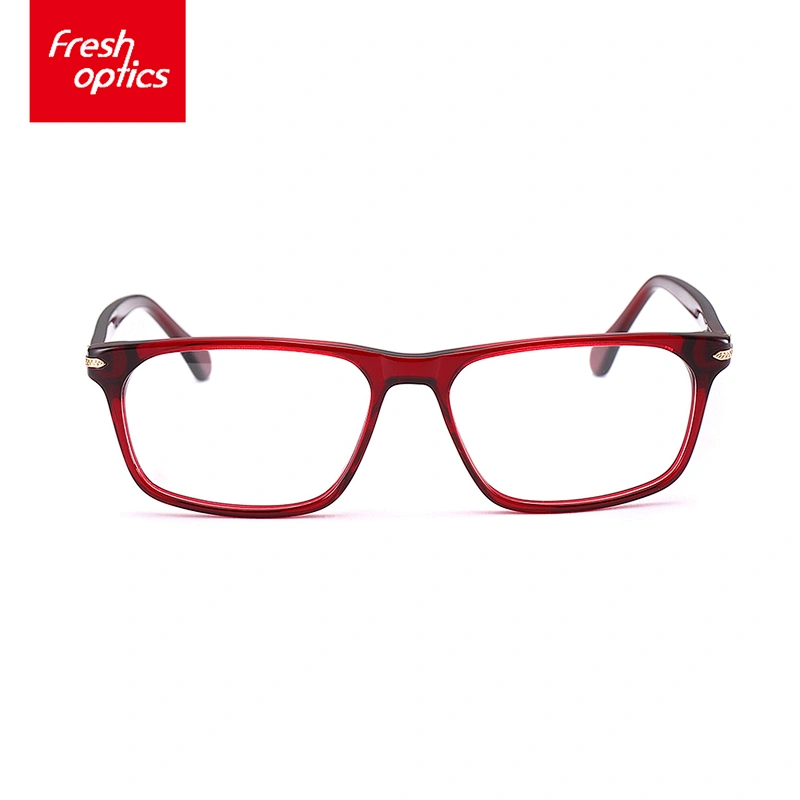 FB3777 Red Acetate New Model Optical Frames With OEM Service