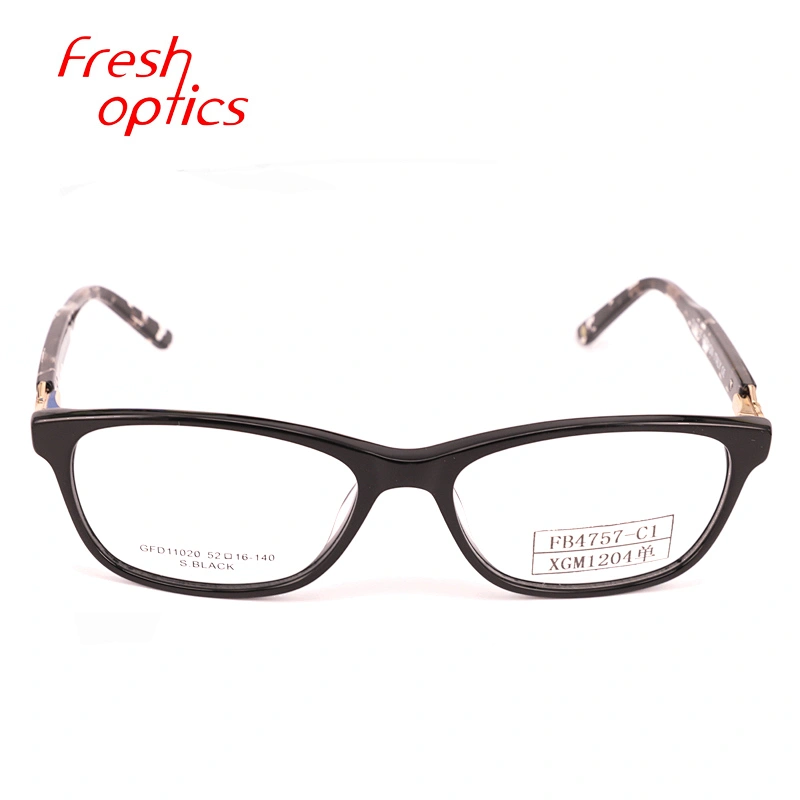 FB4757 Acetate frame optical eyeglass stocks low price eyewear ready goods