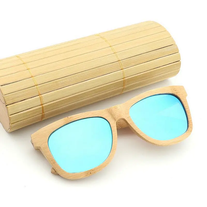 Bamboo sunglasses custom wood polarized UV400 lenses sun glasses for sale