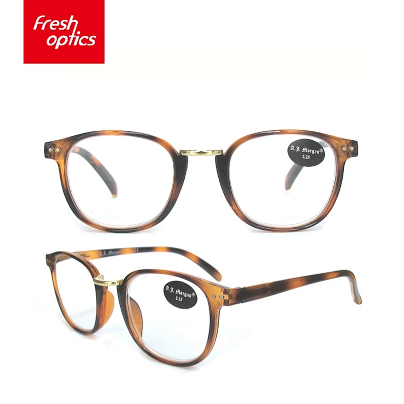 RD - 127 Wholesale Colored Plastic Round Reading Glasses With Custom