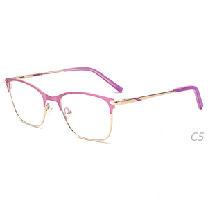 Fashion CE eyeglasses metal optical frames for girl ready stock