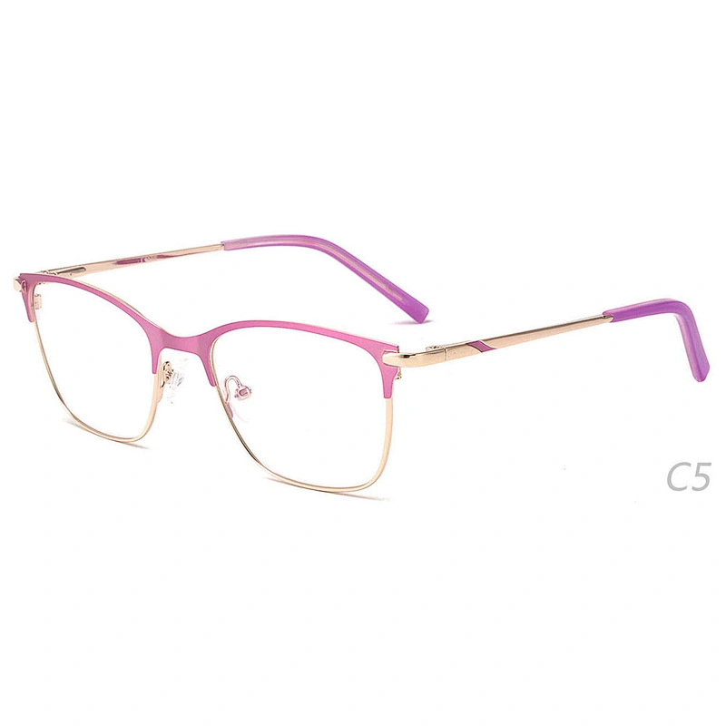 Fashion CE eyeglasses metal optical frames for girl ready stock