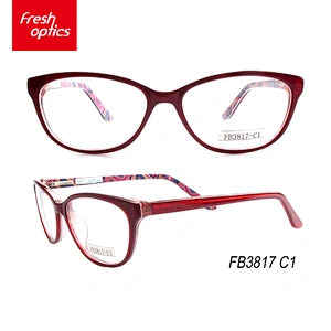 FB3817 Acetate Latest Optical Glasses Frames With OEM Service