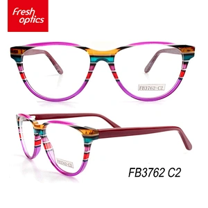 FB3762 Acetate dazzle colour trend eyewear frames for youth, unisex acetate optical frames