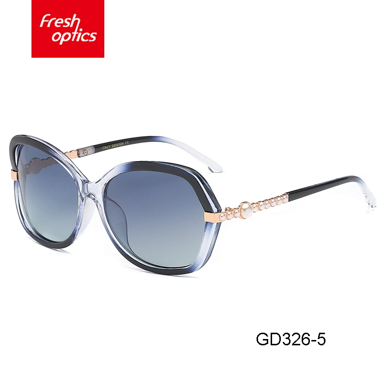 GD326 Factory directly provide high quality cat eye sun glasses pearl tags for sunglasses