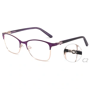 ready stock fashion pink metal optical frames eyeglasses