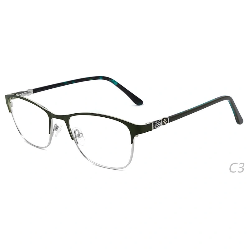 full-rim prescription metal optical glasses frame ready stock