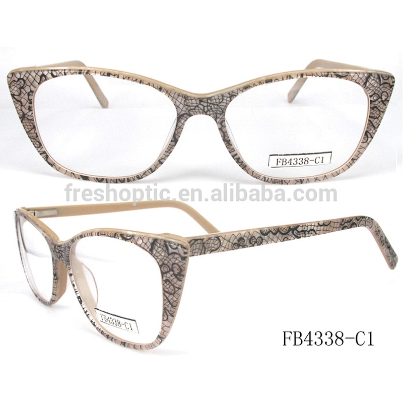 FB4338 Wholesale acetate frames luxury latest ladies office wear designs optical frame