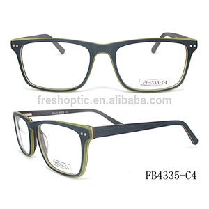FB4335 Wooden fashion acetate material optical frames eyewear glass unisex style