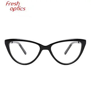 handmade cat eye spectacles clear acetate optical glasses eyewear frames for women