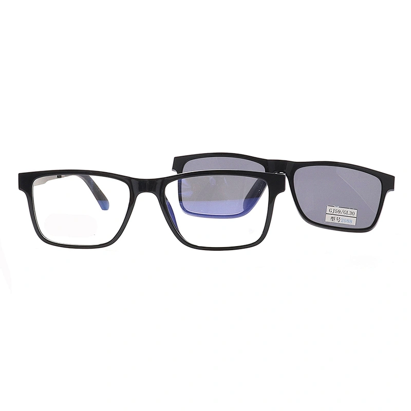 GJ59  Hot sale popular magnetic clip on sunglasses  polarized magnet sunglasses