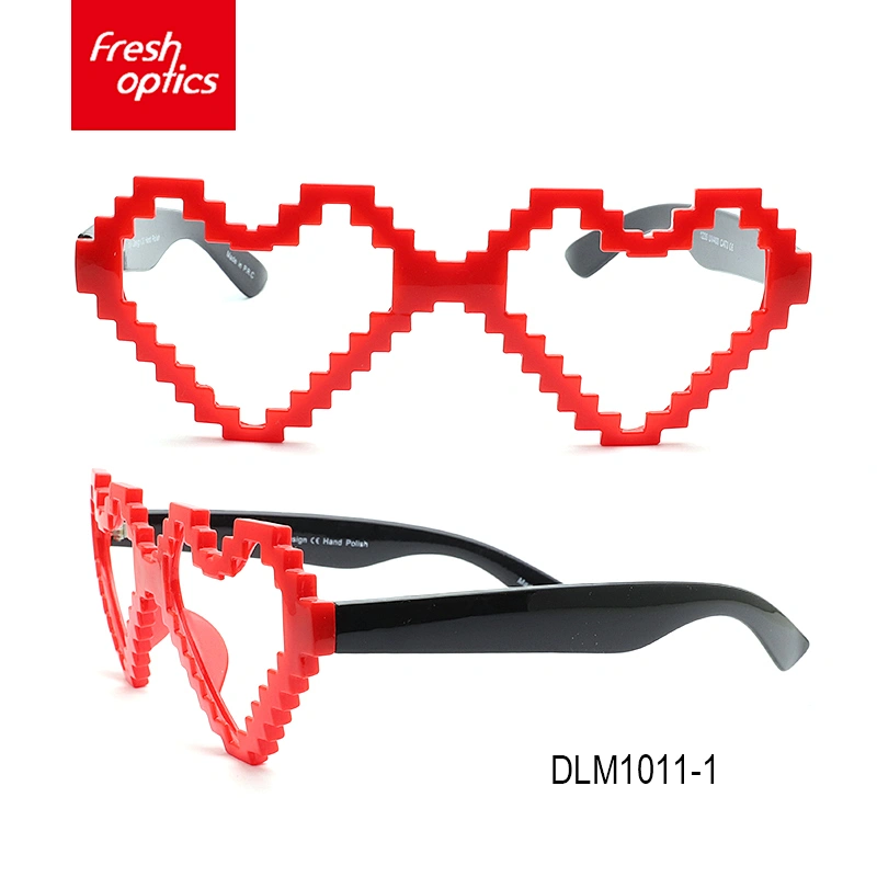 DLM1011 Wholesale high quality heart shaped plastic sunglasses ladies sunglasses