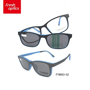 FT0053 Multicolor Optional Ultem Spring Clip On Sunglasses