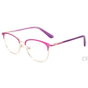Latest new model round metal optical eyeglasses frames ready stock