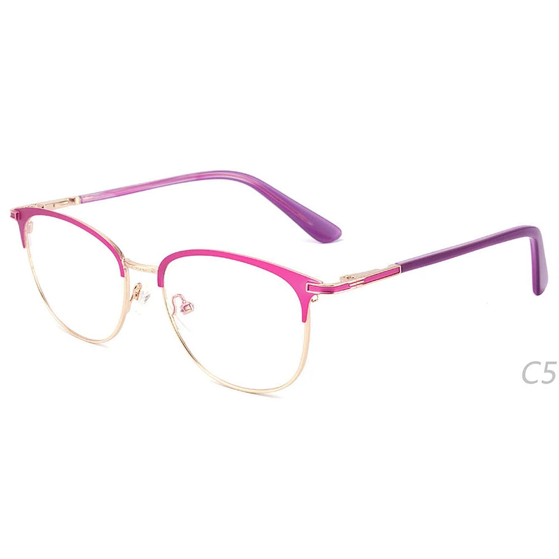 Latest new model round metal optical eyeglasses frames ready stock