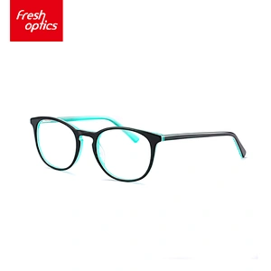 FB3756 Colorful Branded Acetate Round Eyewear Optical Glasses
