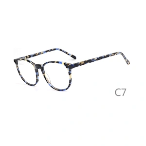 F1720 Latest style width temple acetate optical eyewear frame Ready goods