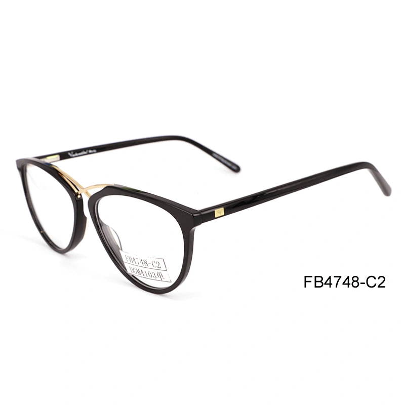 FB4748 Wholesale latest trendy acetate optical spectacles frames for ladies