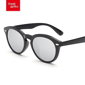 TR2205 Colorful Mirror Lens Round Sunglass Clip On