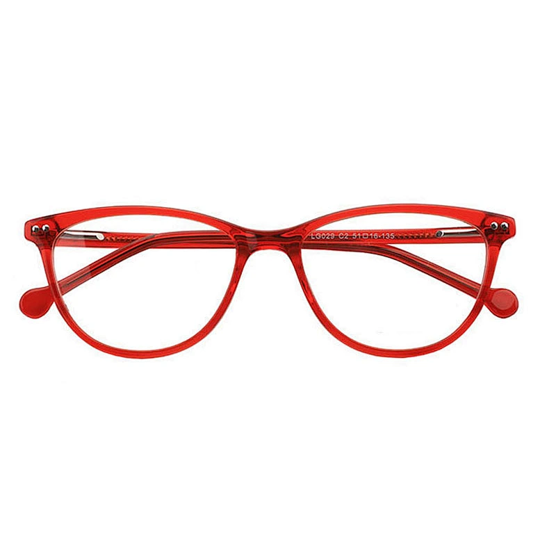 LG029 Optical frame acetate material optic eyeglasses frame round shape for unisex ready stocks