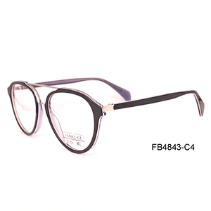 FB4843 Manufacturer logo reading glasses China acetate frame optics eye glasses
