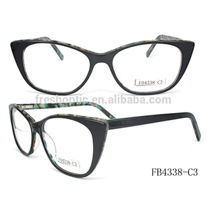 FB4338 Wholesale acetate frames luxury latest ladies office wear designs optical frame